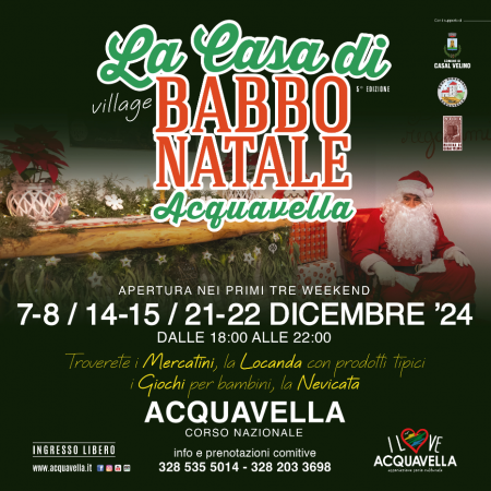 la casa di babbo natale Acquavella 2024